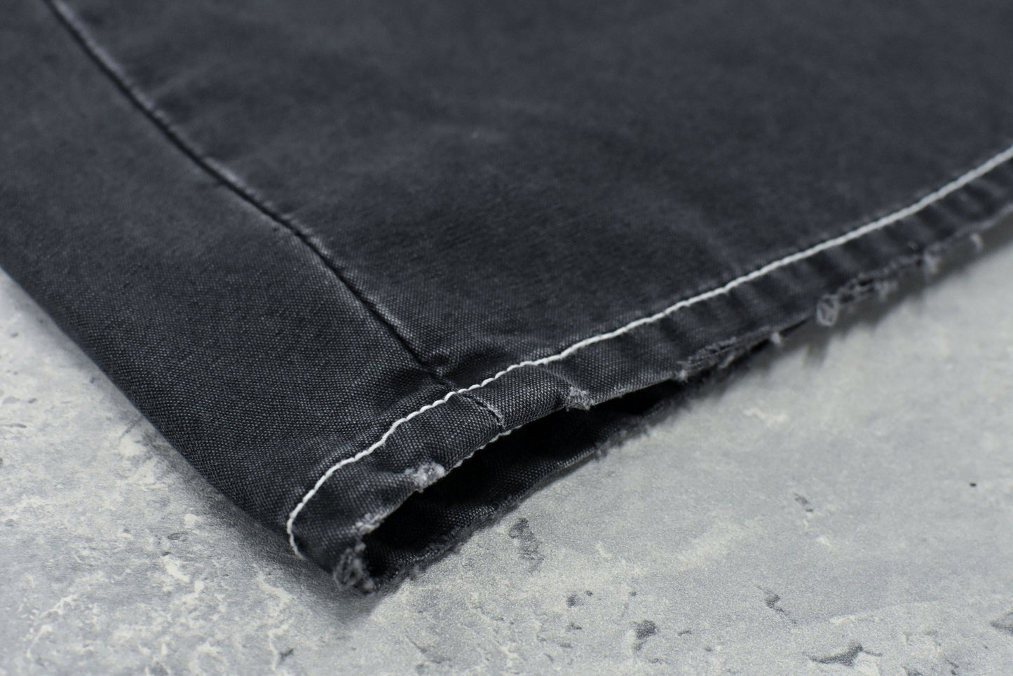 NewRose / Fold The Waist Pants - BLACK