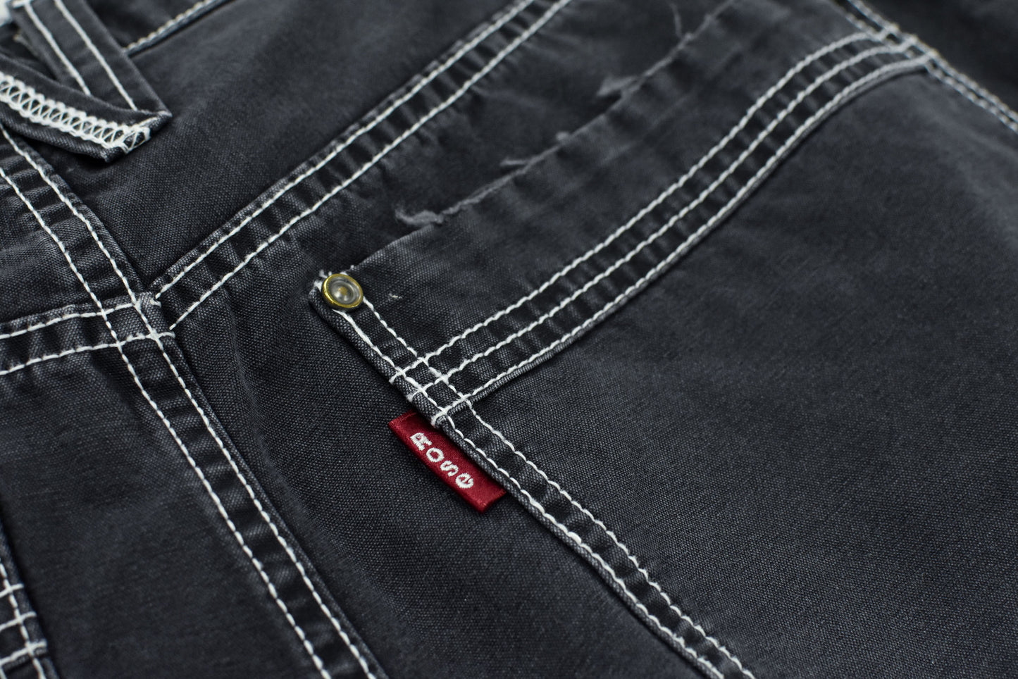 NewRose / Fold The Waist Pants - BLACK