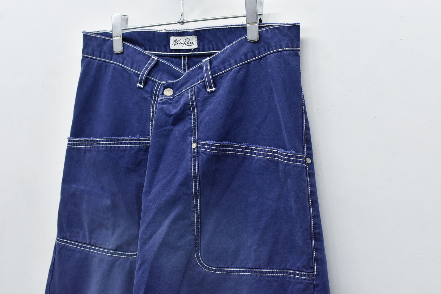 NewRose / Fold The Waist Pants - BLUE NAVY