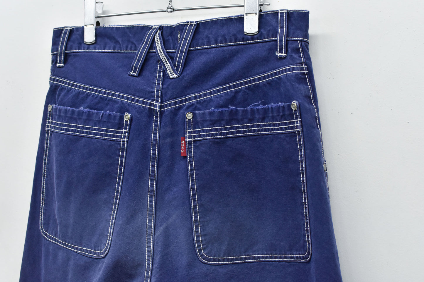 NewRose / Fold The Waist Pants - BLUE NAVY