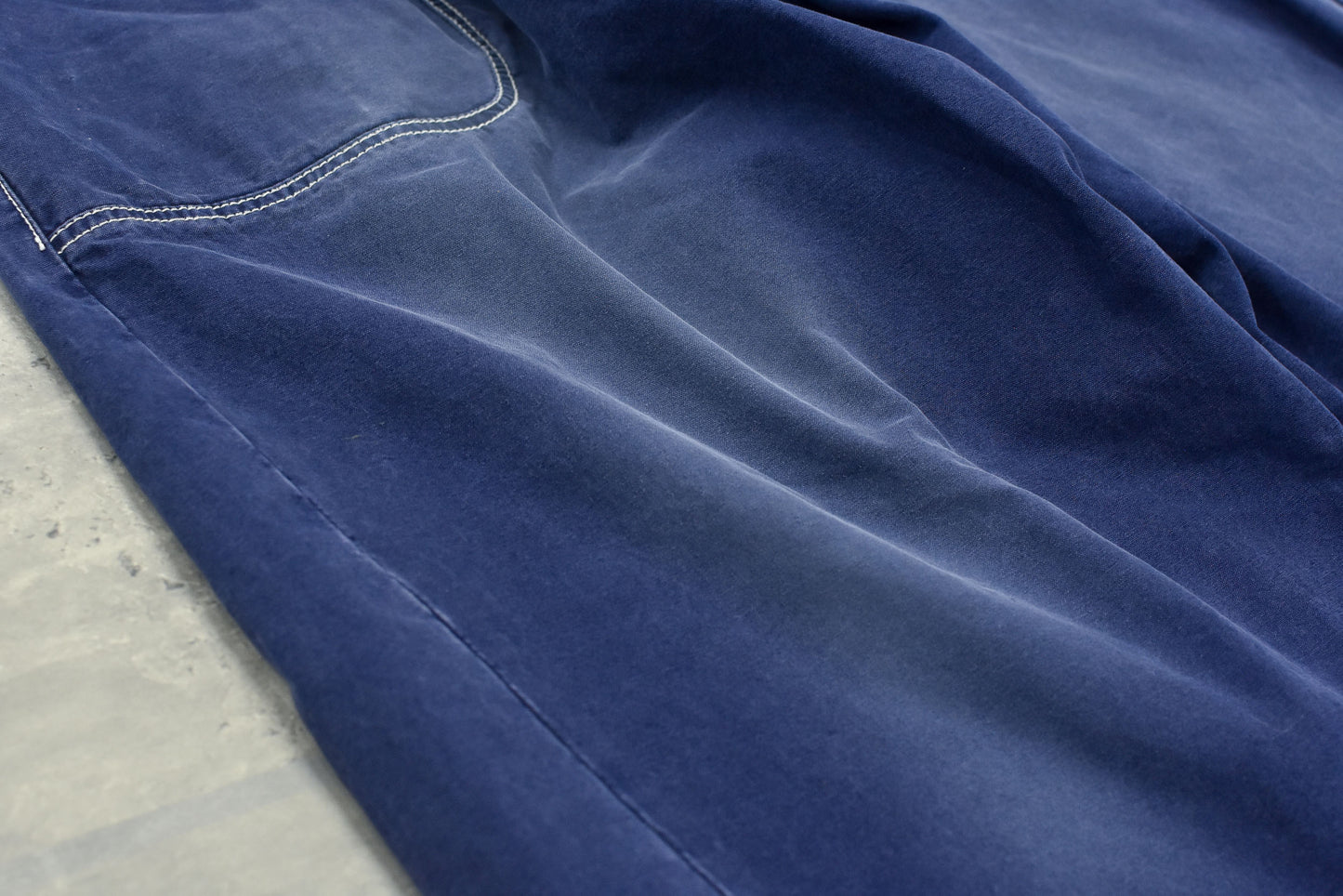 NewRose / Fold The Waist Pants - BLUE NAVY