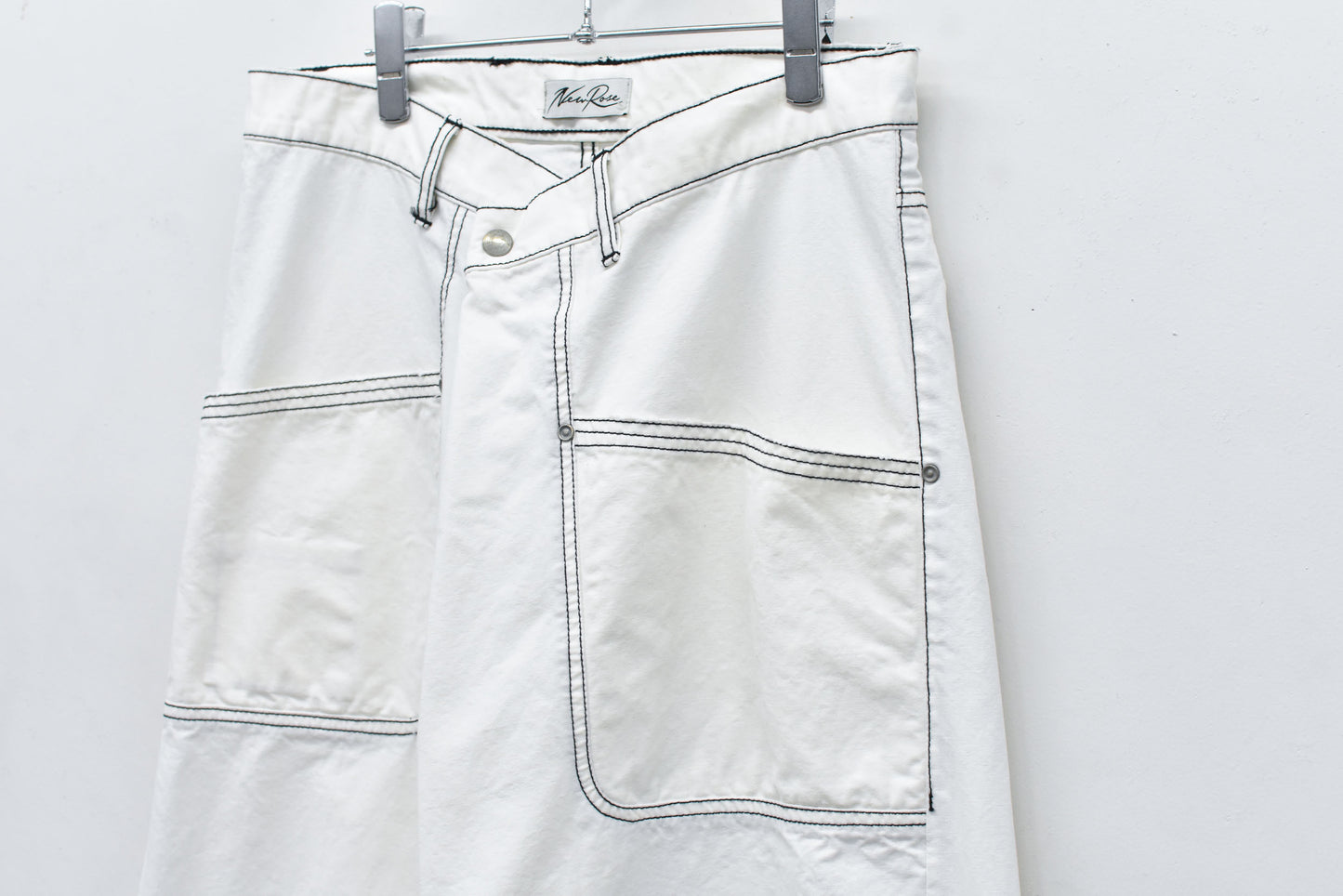 NewRose / Fold The Waist Pants - OFF WHITE