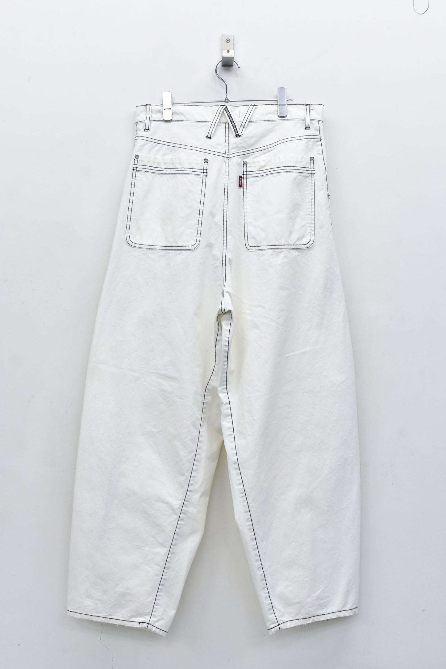 NewRose / Fold The Waist Pants - OFF WHITE