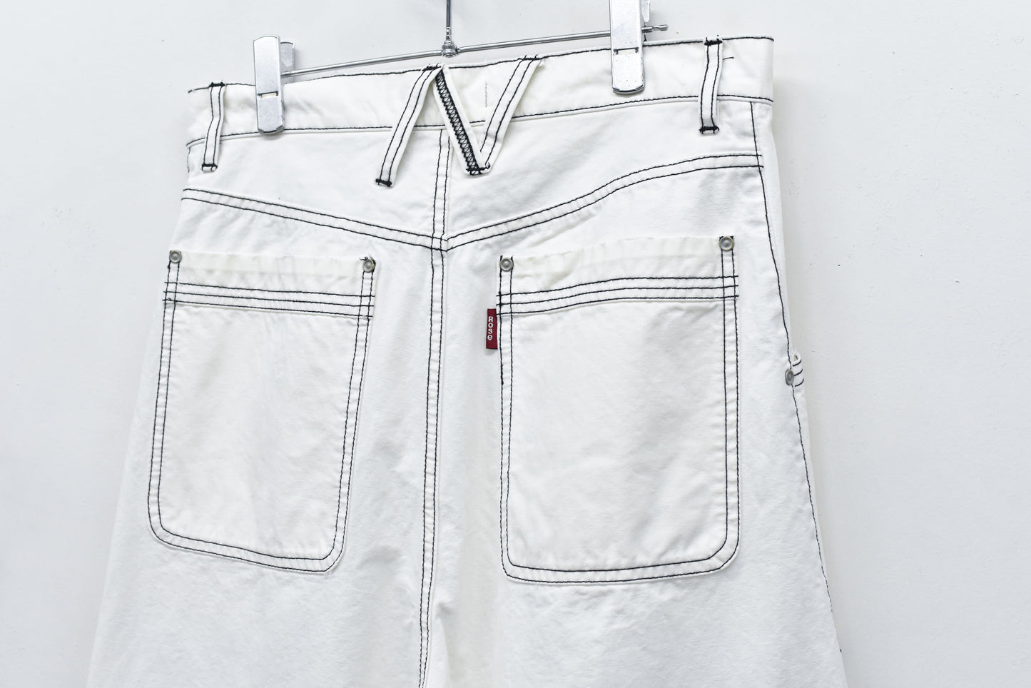 NewRose / Fold The Waist Pants - OFF WHITE