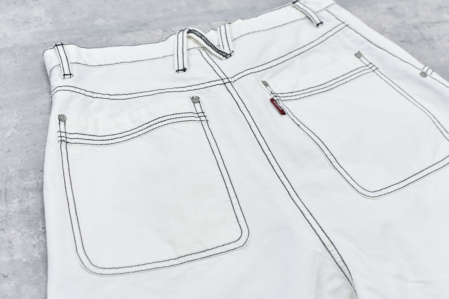 NewRose / Fold The Waist Pants - OFF WHITE