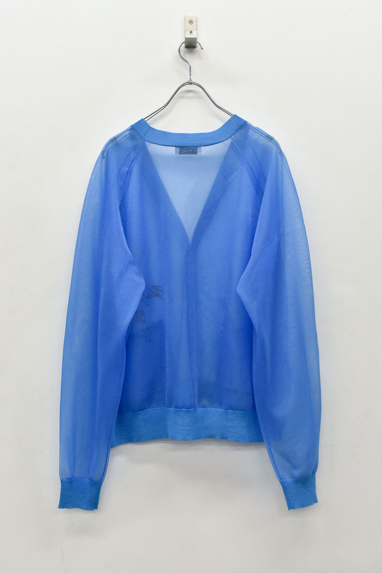 NewRose / Sheer Knit Cardigan Airbrush - SKY BLUE