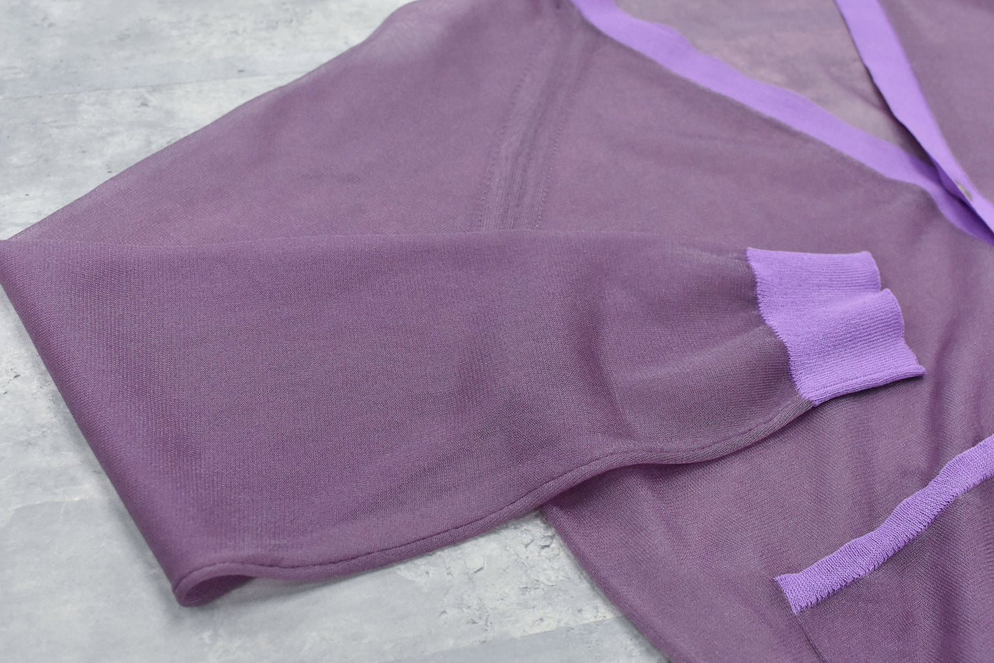 NewRose / Sheer Knit Cardigan Airbrush - ROSE PINK