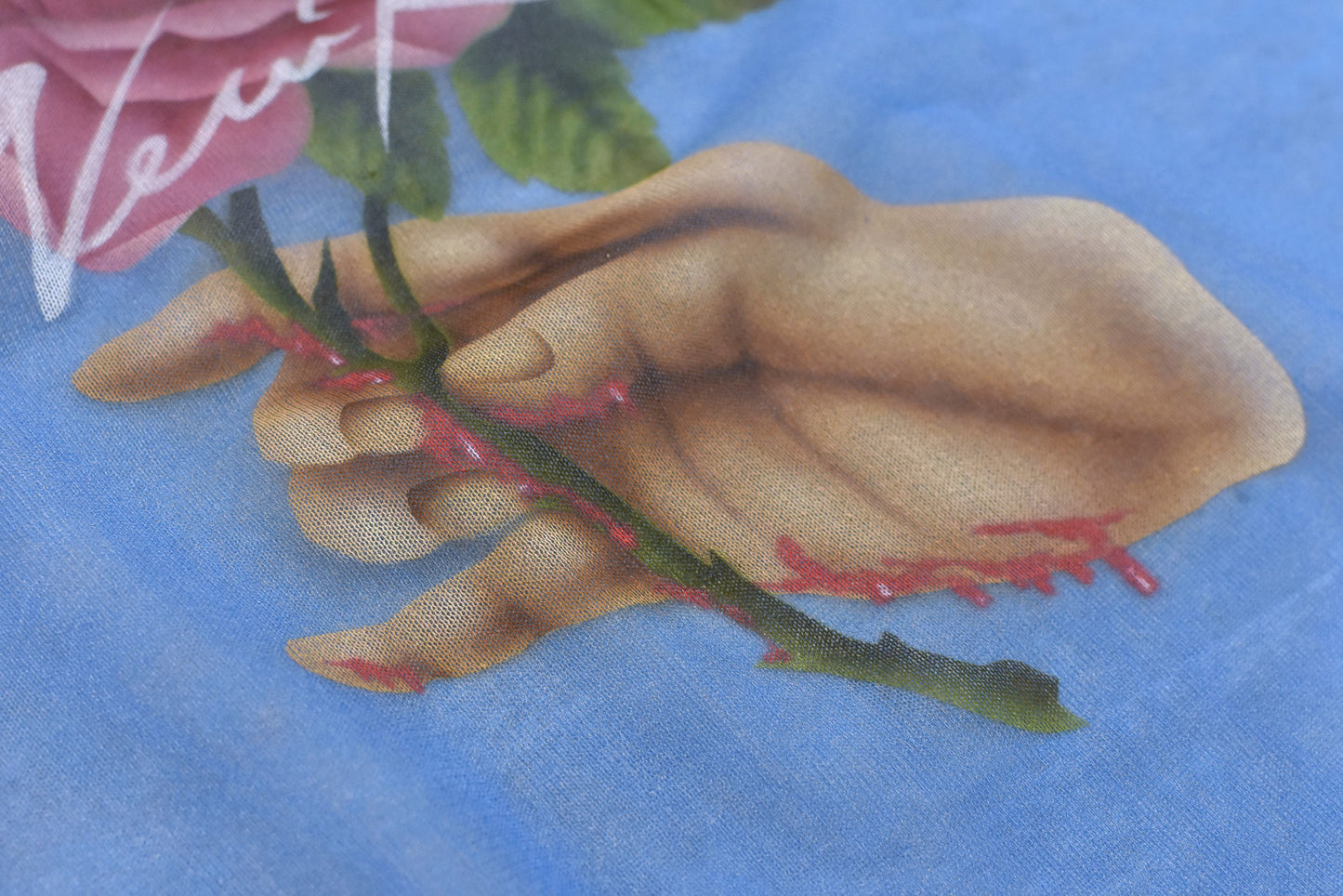 NewRose / Sheer Knit Pullover - SKY BLUE