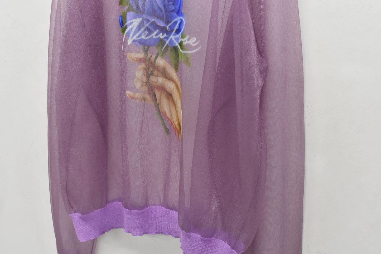 NewRose / Sheer Knit Pullover - ROSE PINK
