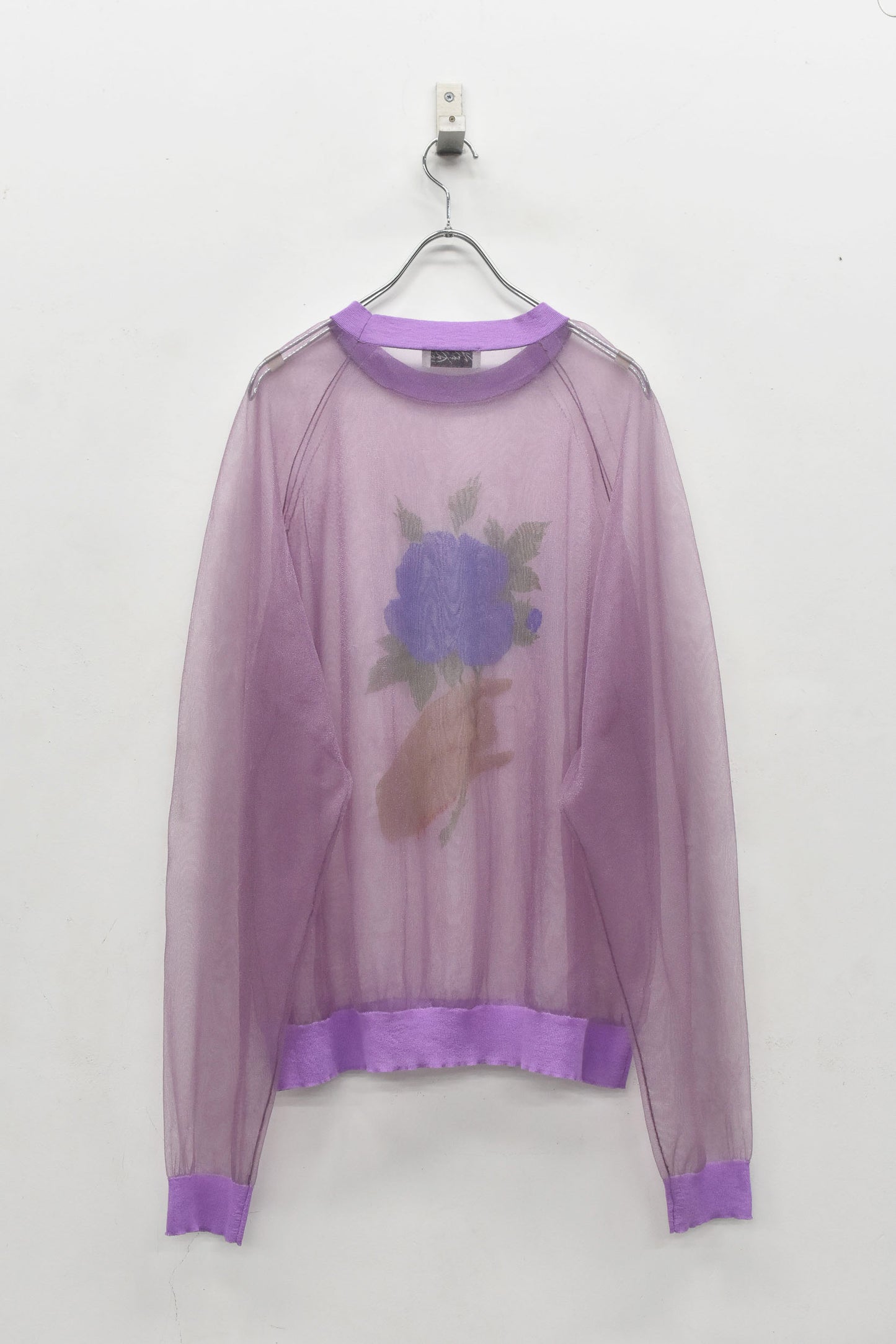 NewRose / Sheer Knit Pullover - ROSE PINK