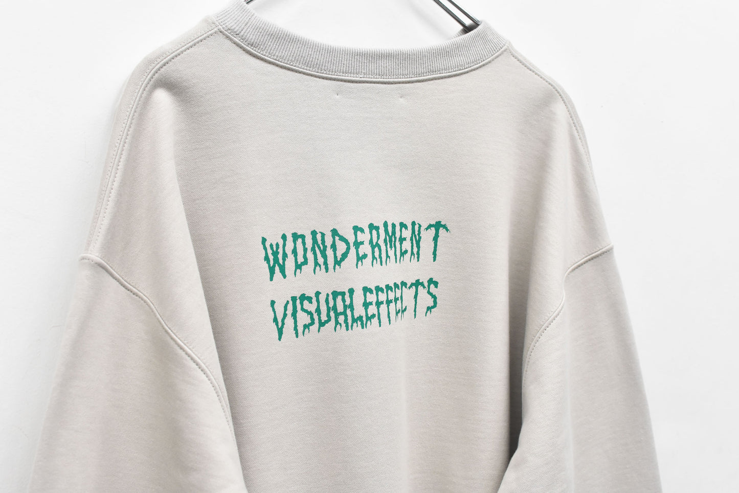 NewRose / Embroidery Wrinklework Sweatshirt - GRAY