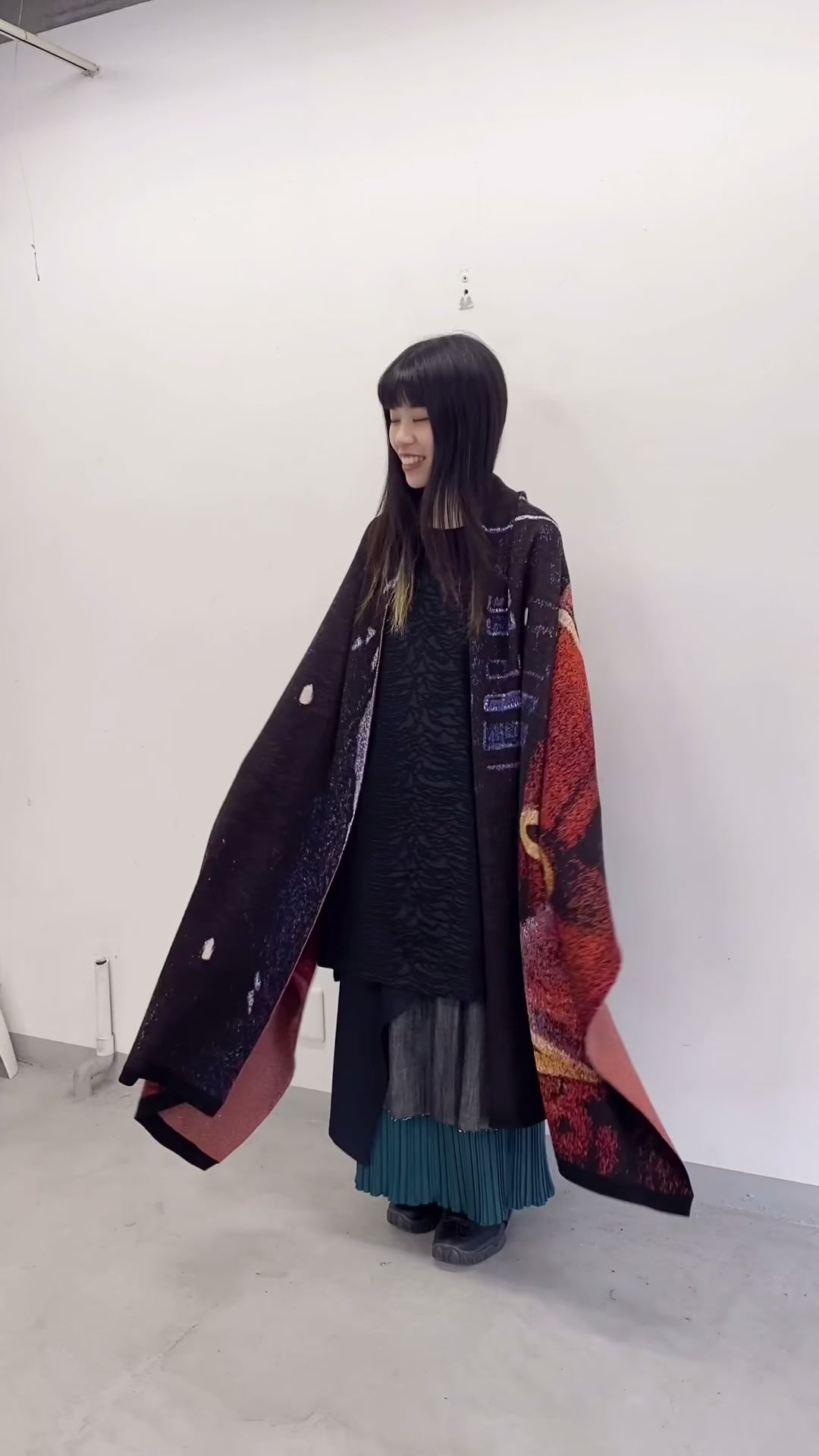 STOF / Double Exposure Knit Stole - SPACE