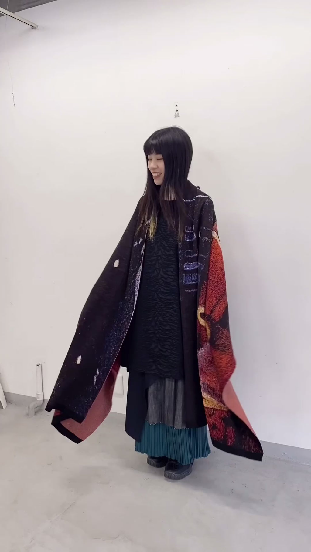 STOF / Double Exposure Knit Stole - VOLCAN