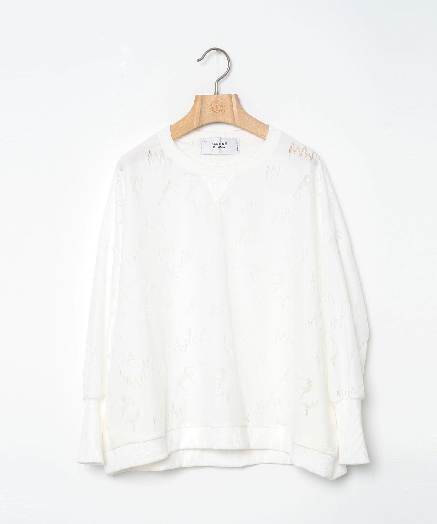 BEDSIDEDRAMA / Dancing Lace Pullover - WHITE
