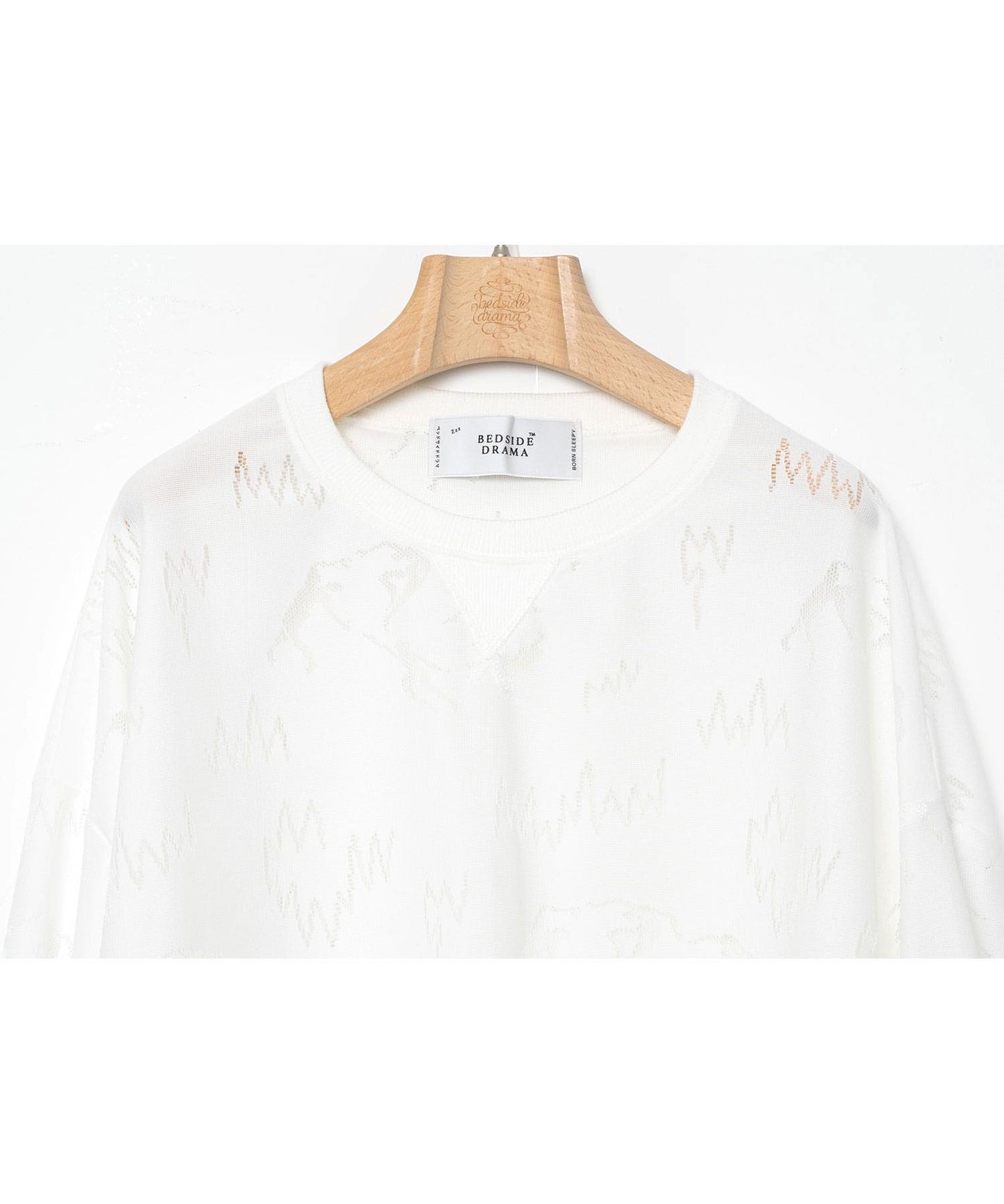 BEDSIDEDRAMA / Dancing Lace Pullover - WHITE
