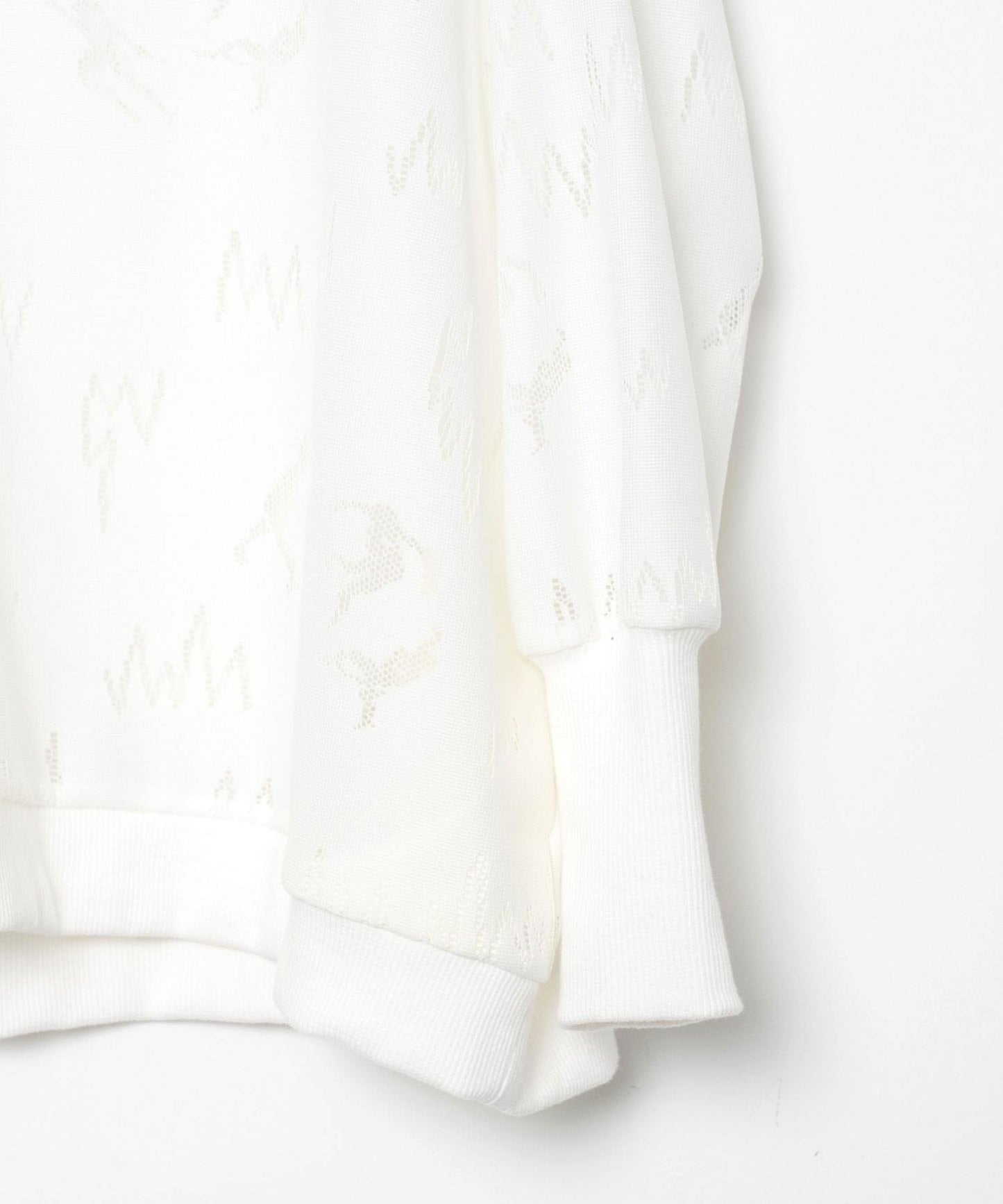 BEDSIDEDRAMA / Dancing Lace Pullover - WHITE