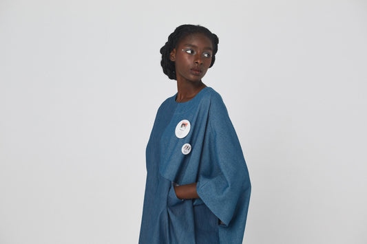 BEDSIDEDRAMA / Dress Maxi One-piece - BLUE