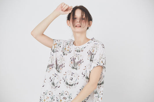 BEDSIDEDRAMA / Dance In The Garden Tee - NATURAL