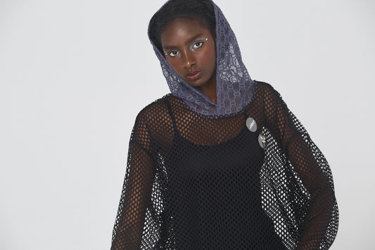 BEDSIDEDRAMA / Ultra Mesh Hoodie - BLACK