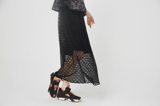 BEDSIDEDRAMA / Ultra Mesh Skirt - BLACK