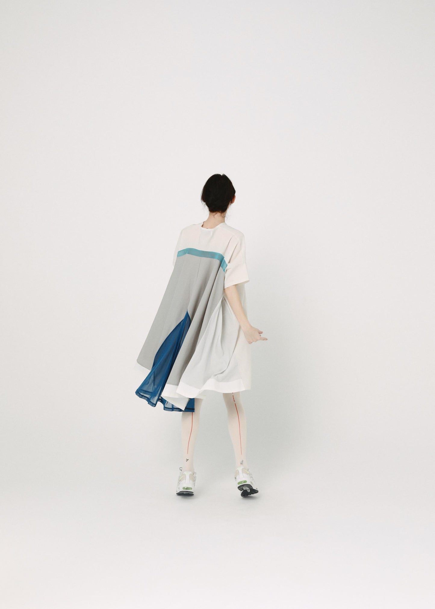 BEDSIDEDRAMA / Draped Maxi Tee Dress - L.GREY
