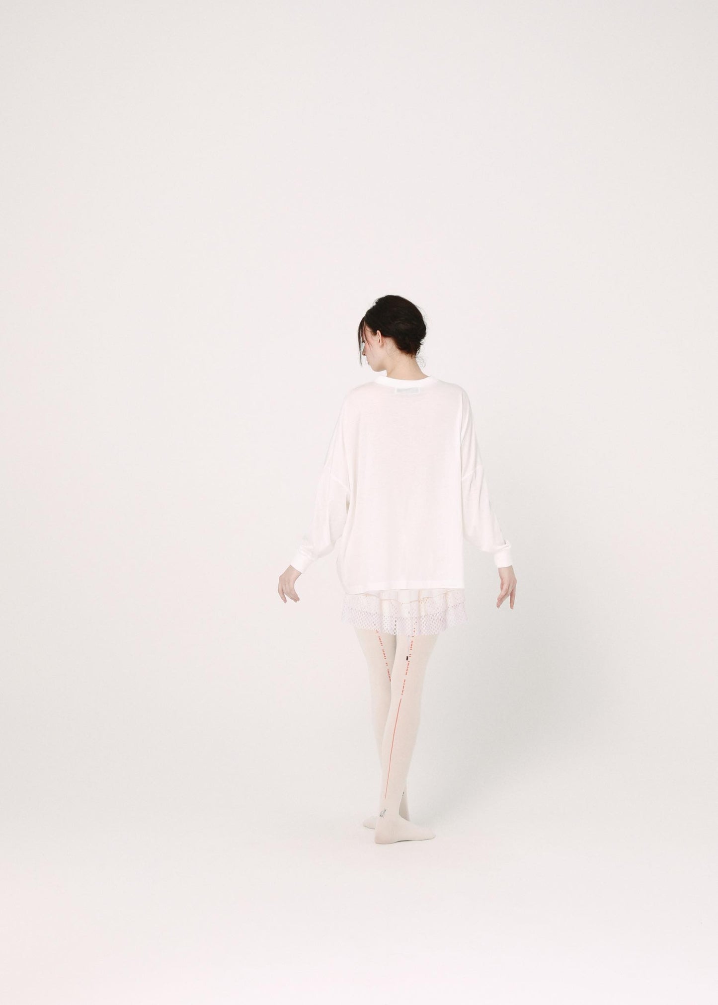 BEDSIDEDRAMA / Frill Collar and Wrap Tutu Skirt - WHITE