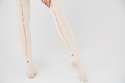 BEDSIDEDRAMA / Spiritual Dance Tights - WHITE