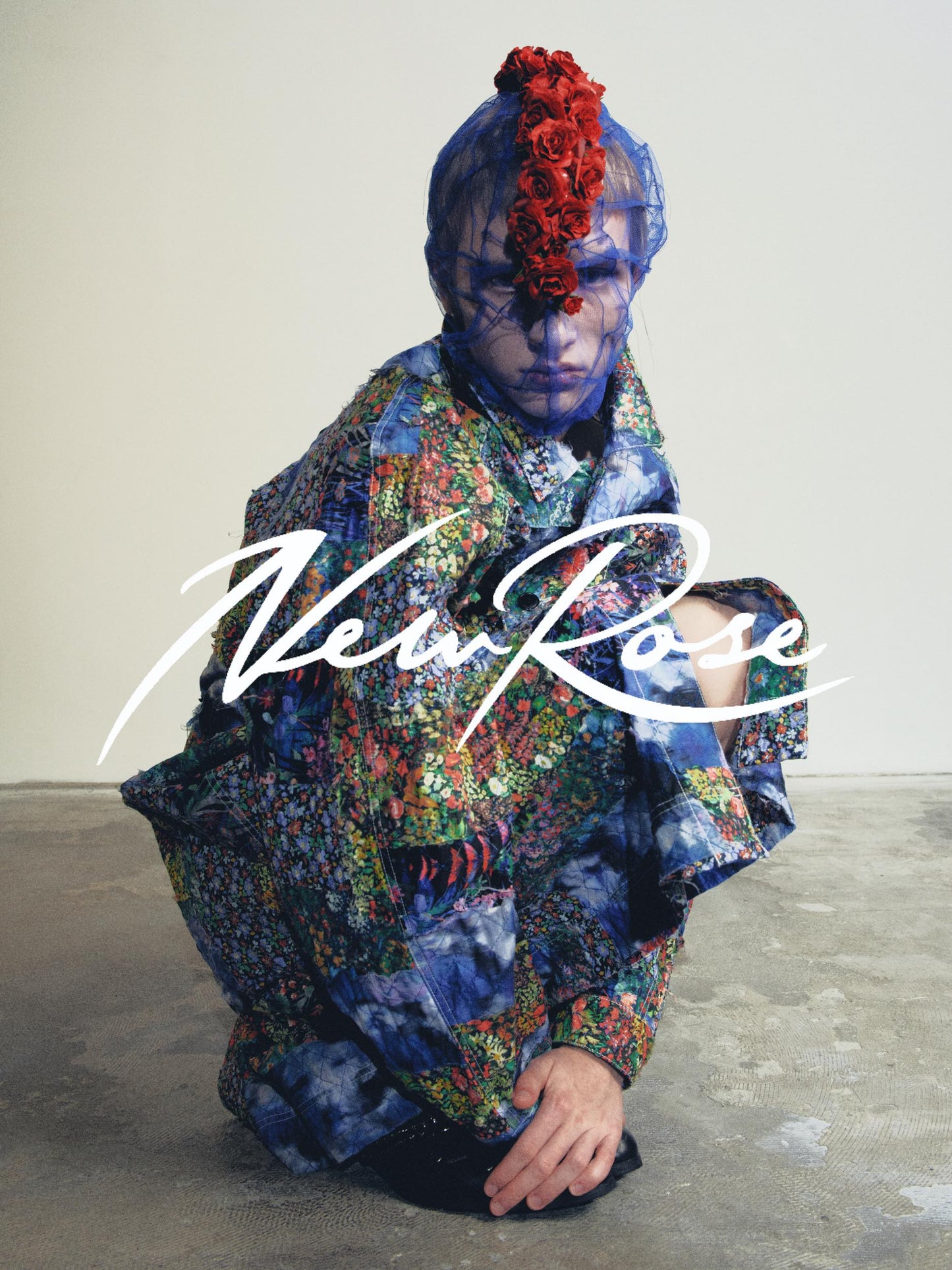 NewRose / Patchwork Quilt Raglan Sleeve Coat - FLOWER