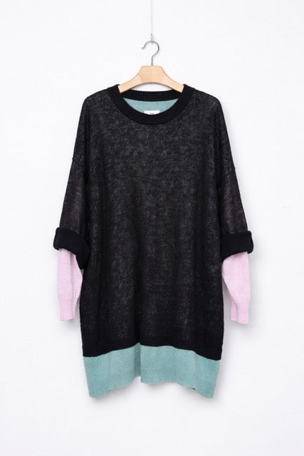 先行予約 STOF / Mohair Layer Knit Pulover