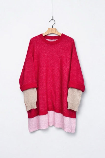 先行予約 STOF / Mohair Layer Knit Pulover